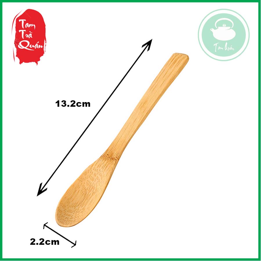 Thìa gỗ tre múc bột matcha