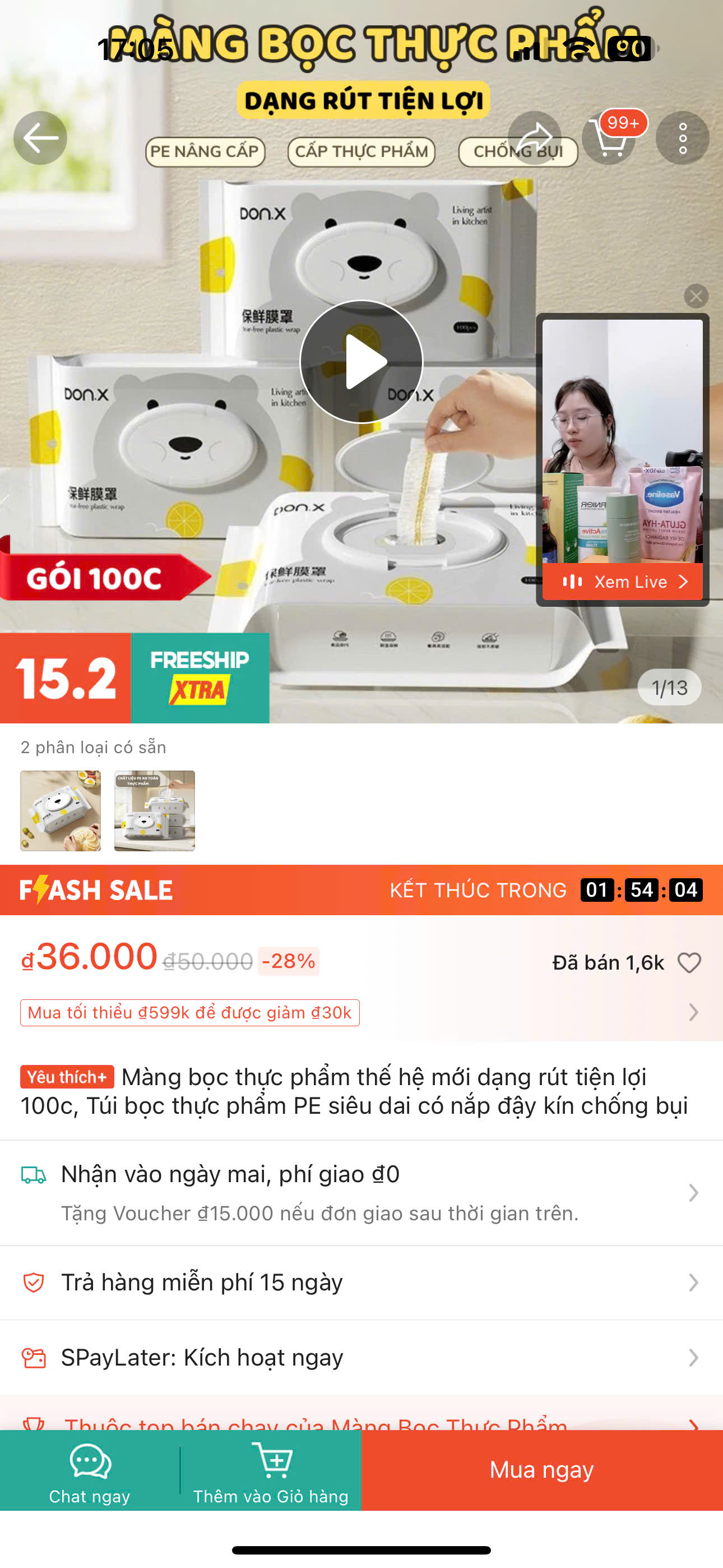 Màng Bọc Thực Phẩm Thế Hệ Mới Dạng Rút Tiện Lợi 100C - Màng Bọc PE Siêu Dai Đựng Thực Phẩm An Toàn - HÀNG CHÍNH HÃNG MINIIN