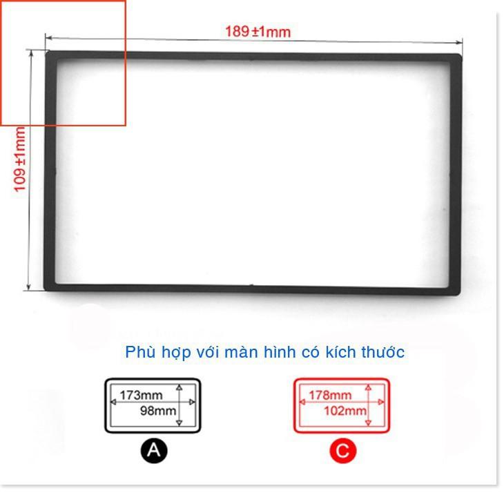 Mặt dưỡng lắp màn hình ô tô kích thước phổ thông, Mặt Dưỡng Lắp Màn Hình 7" kích thước phổ thông cho ô tô