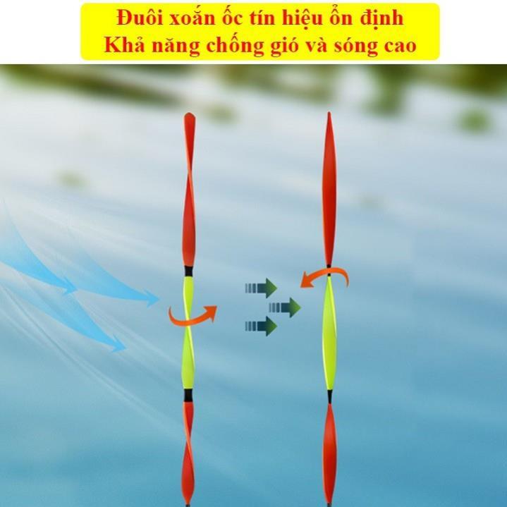 Phao Câu Đài Nano Shark Phao Câu Cá Tăm phao 3D Đầu Xoắn Truyền Thông Tin Siêu Nhạy Cao Cấp PC20 đồ câu FISHING_HD