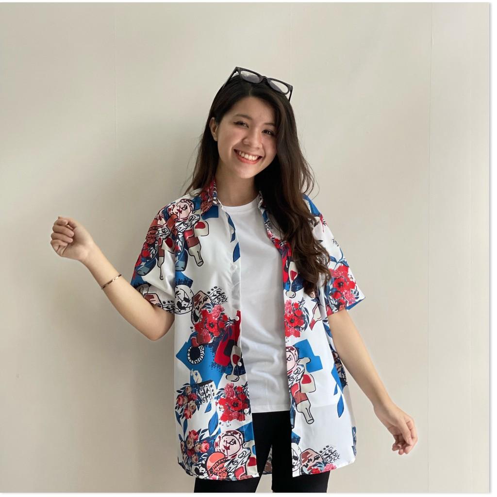 ÁO SƠ MI HOẠ TIẾT HOA MÀU CỰC ĐẸP , HOT 2021 THỜI TRANG NEMO36 STORE