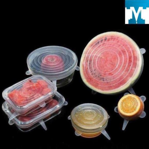 Set 6 Nắp Úp Bát Silicon - Hàng loại 1