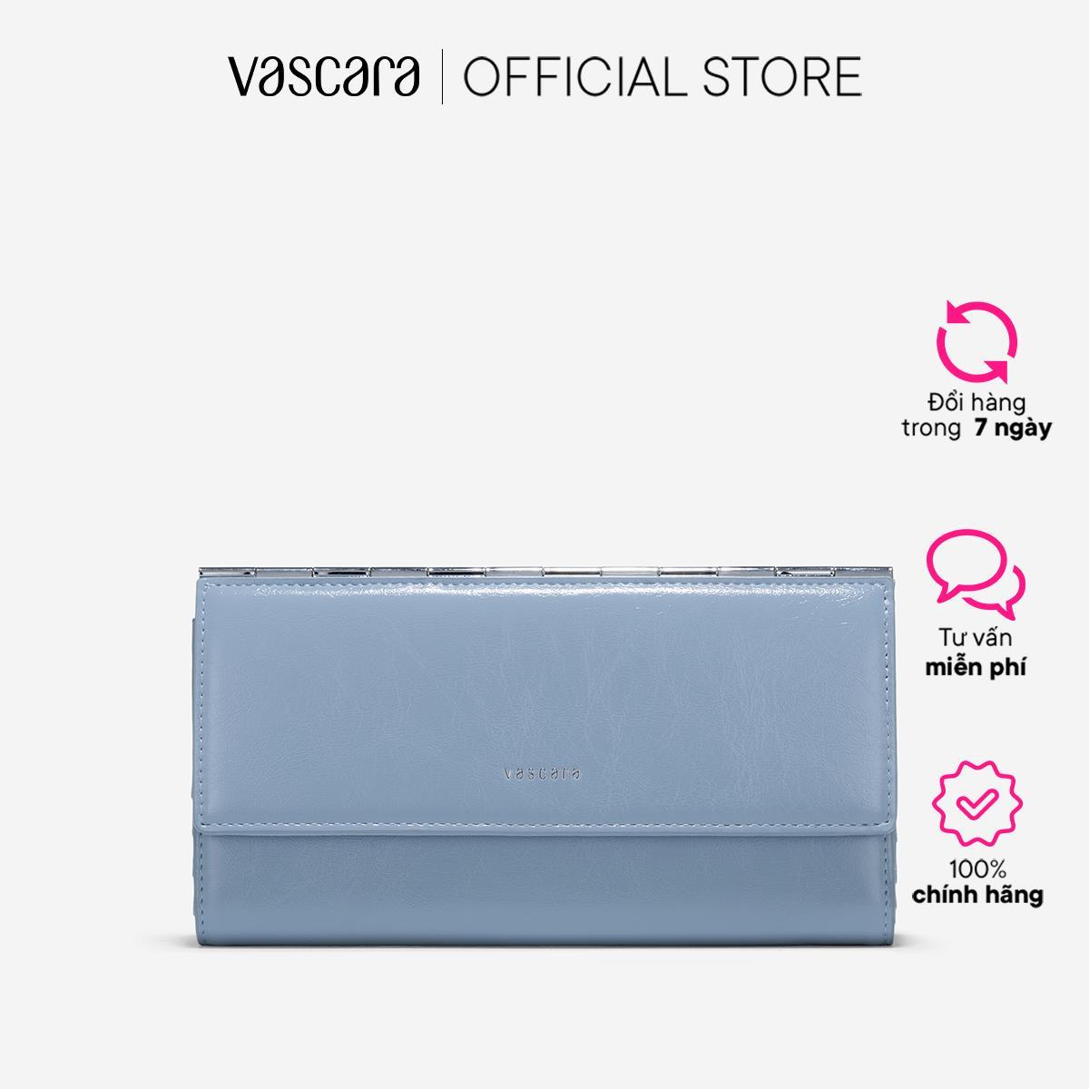Vascara Ví Cầm Tay Nắp Gập Phối Kim Loại - WAL 0282