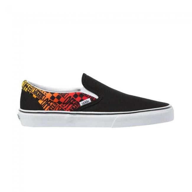 Giày Vans chính hãng - hiện đại - họa tiết checkerboard - thể thao - cá tính - UA Classic Slip-On Logo Flame VN0A4U382N5 - 4.5