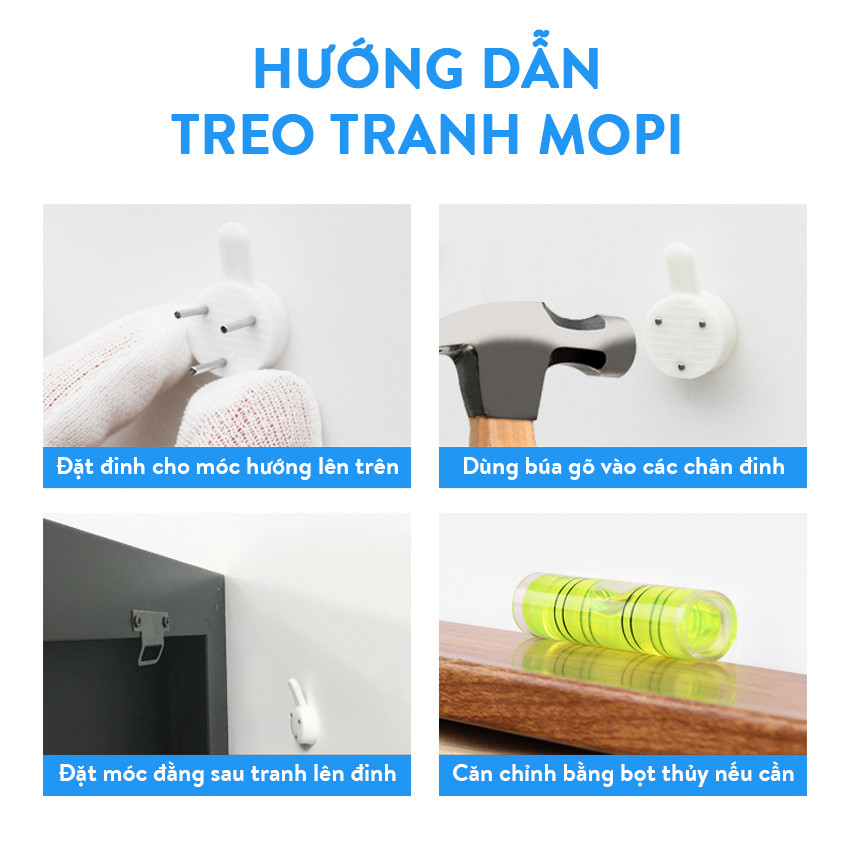 Bộ 03 Tranh Canvas Mopi Trang Trí Phòng Làm Việc - Chủ Đề Học Tập &amp; Giáo Dục (Bộ 3 Tranh 45x60cm)