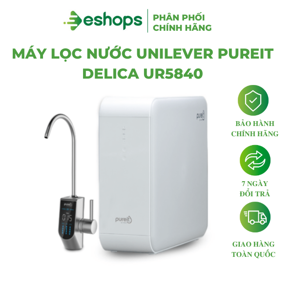 Máy lọc nước Pureit Delica Âm tủ bếp RO 18,000L UR5840 ,Hàng chính hãng