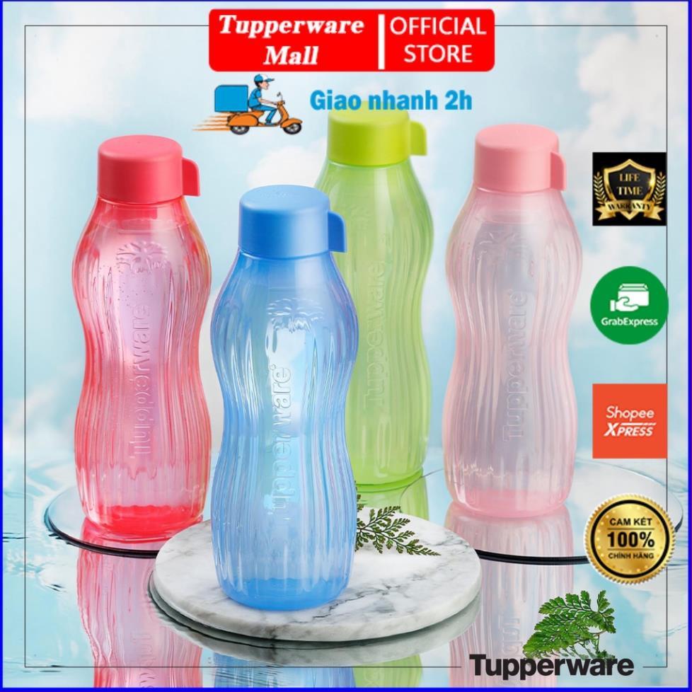 Bình nước Tupperware Eco Bottle Freezerable 880ml tạo đá trong ngăn đông