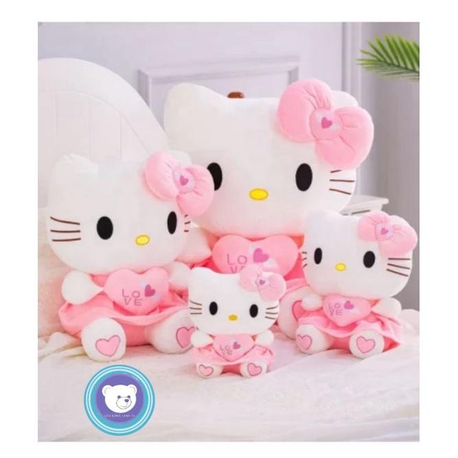 Gấu bông gấu mèo Hello Kitty mặc váy cao cấp - Gấu Bông Hana