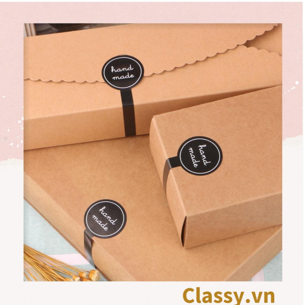 Bộ 10 Sticker dán niêm phong túi giấy Classy , hộp bánh handmade, quà tặng DYI dễ thương, tem dán quà tặng Q684