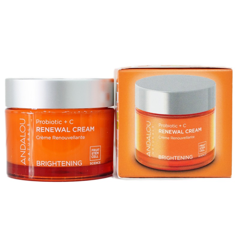 Kem dưỡng làm sáng và tái tạo da ban ngày Probiotic + C Renewal Cream Andalou Naturals 50g