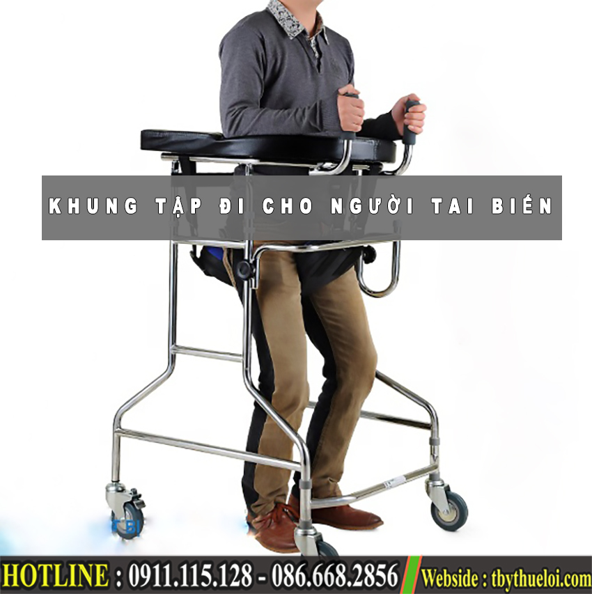 Khung Tập Đi Cho Bệnh Nhân Tai Biến - Xe Tập Đi