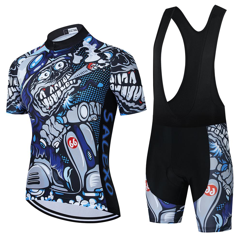 2023 Sọ mẫu xe đạp xe đạp bộ xe đạp mùa hè quần áo xe đạp leo núi MTB Maillot Ciclismo Men Set Color: cycling set 8 Size: XS