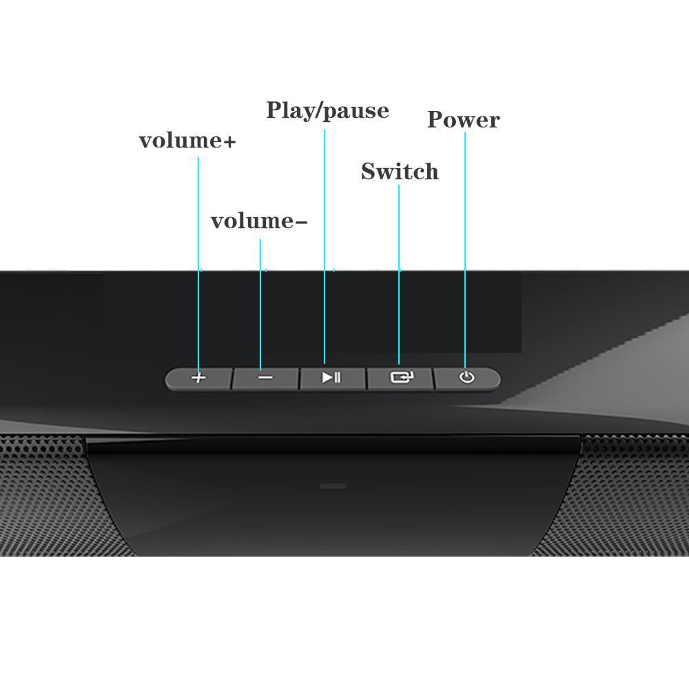 20W Home rạp hát hệ thống âm thanh bluetooth loa máy tính loa tv soundbar hộp subwooder radio trung tâm âm nhạc boom boom colum Color: 550mm BS-28B