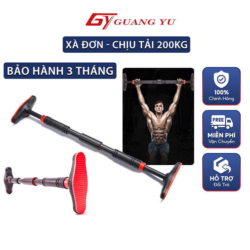 Xà Đơn Treo Tường Gắn Cửa Đa Năng GUANGYU Dụng Cụ Tập Gym Tại Nhà Bản Nâng Cấp Chịu Lực Cao