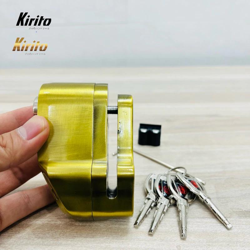 Khoá đĩa xe máy chống trộm, báo động Kirito cao cấp