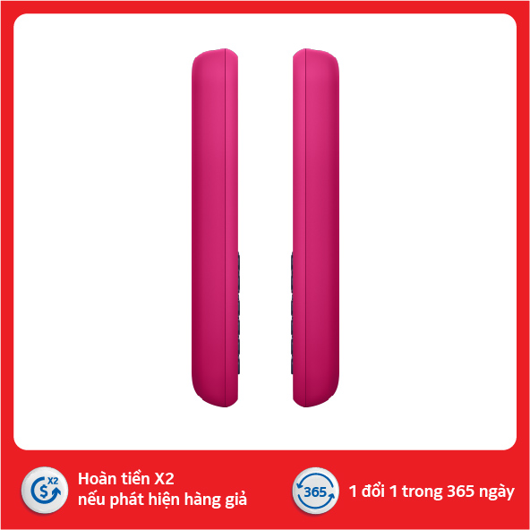 Điện thoại Nokia 105 Singel sim - Hàng chính hãng - Pink