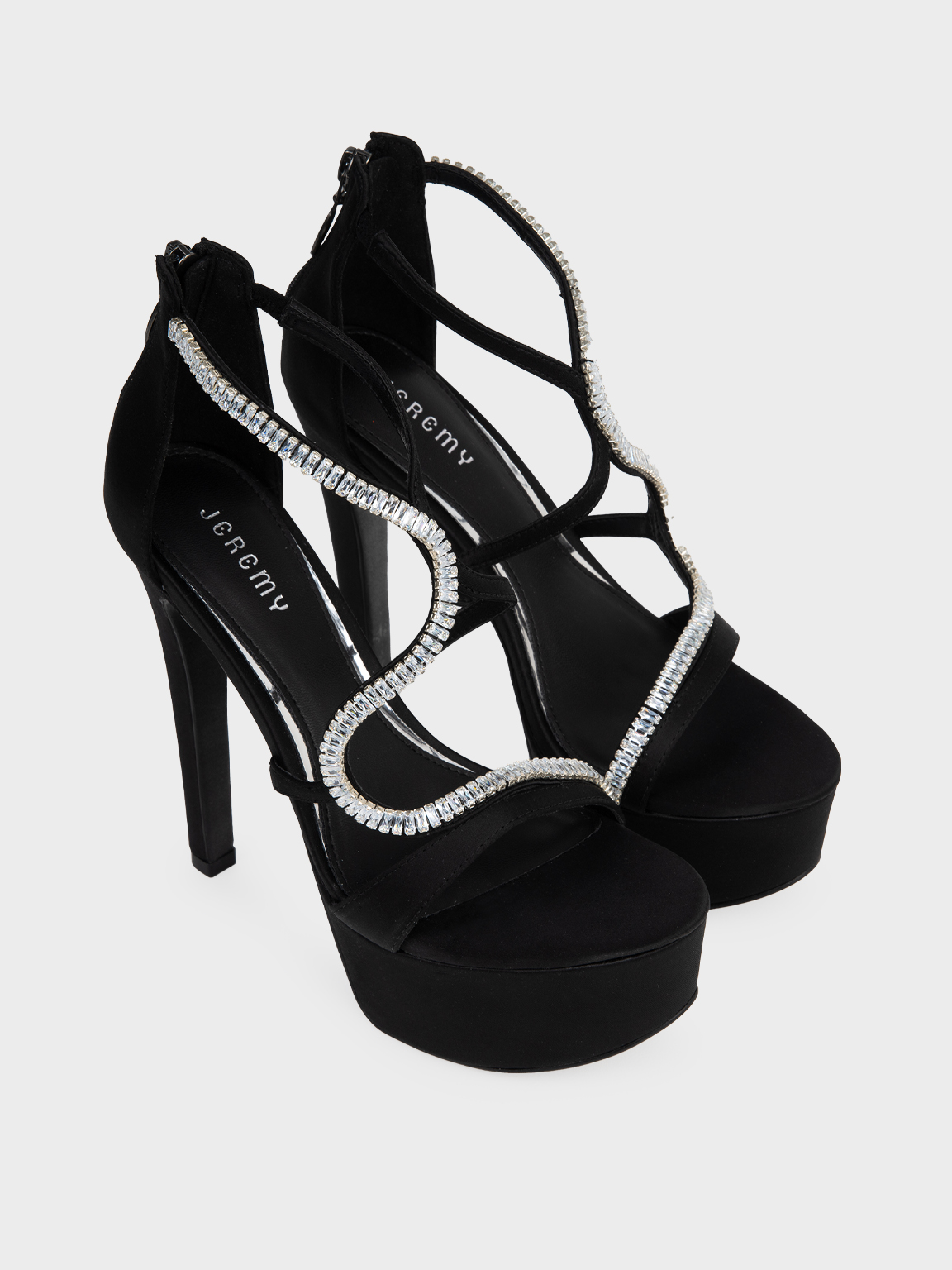 Giày Sandal nữ quai đính đá cách điệu Jeremy SN0005