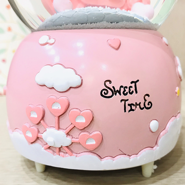 Hộp nhạc quả cầu tuyết bập bênh 