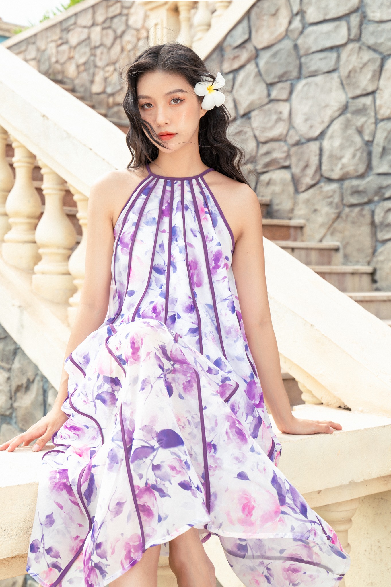 OLV - Đầm Wisteria Pleated Maxi