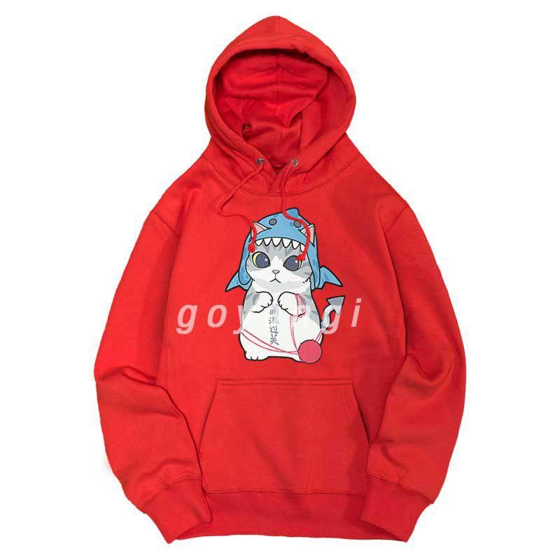 Áo hoodie goyangi Khủng long mặt mèo oversize phong cách hàn quốc