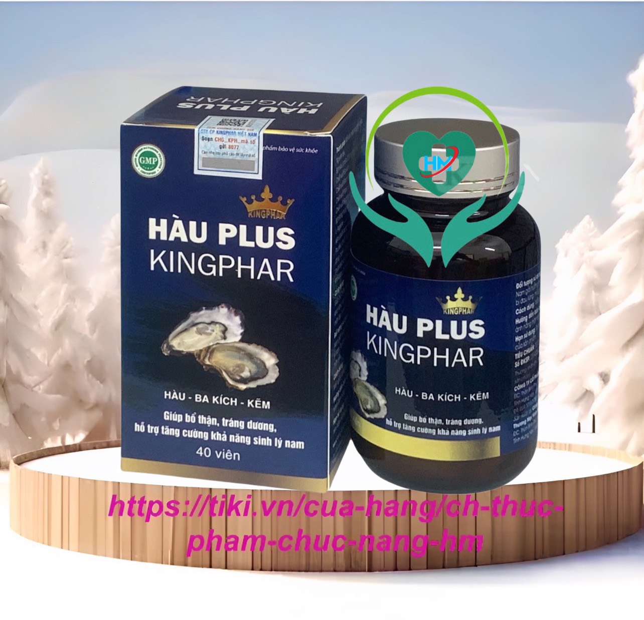 Viên uống Hàu Plus Kingphar, hộp 40v, tăng cường sinh lý nam