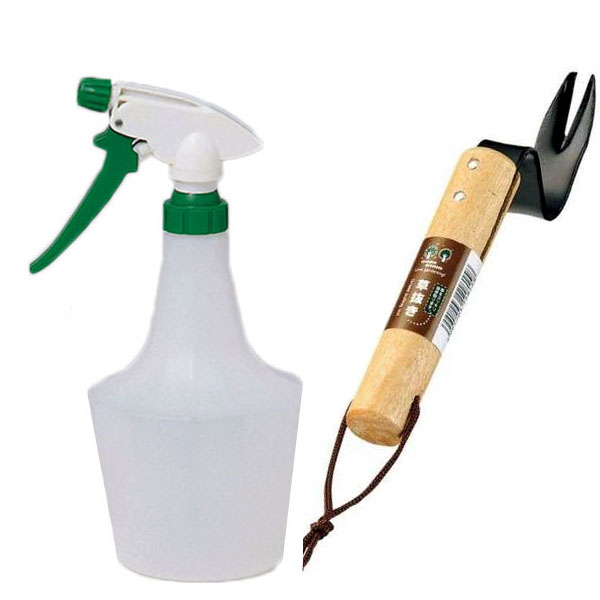 Combo bình xịt nước tưới cây 750ml + xẻng làm vườn cầm tay cao cấp nội địa Nhật Bản