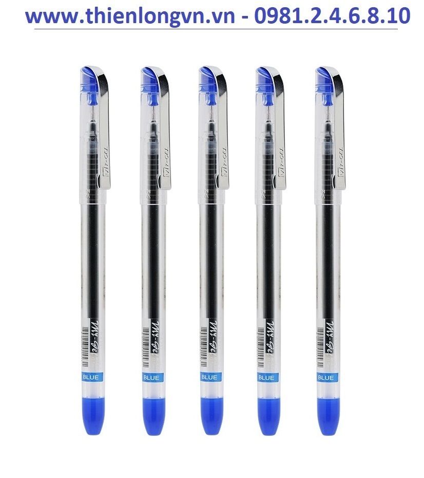Combo 5 cây bút nước Mygel màu xanh