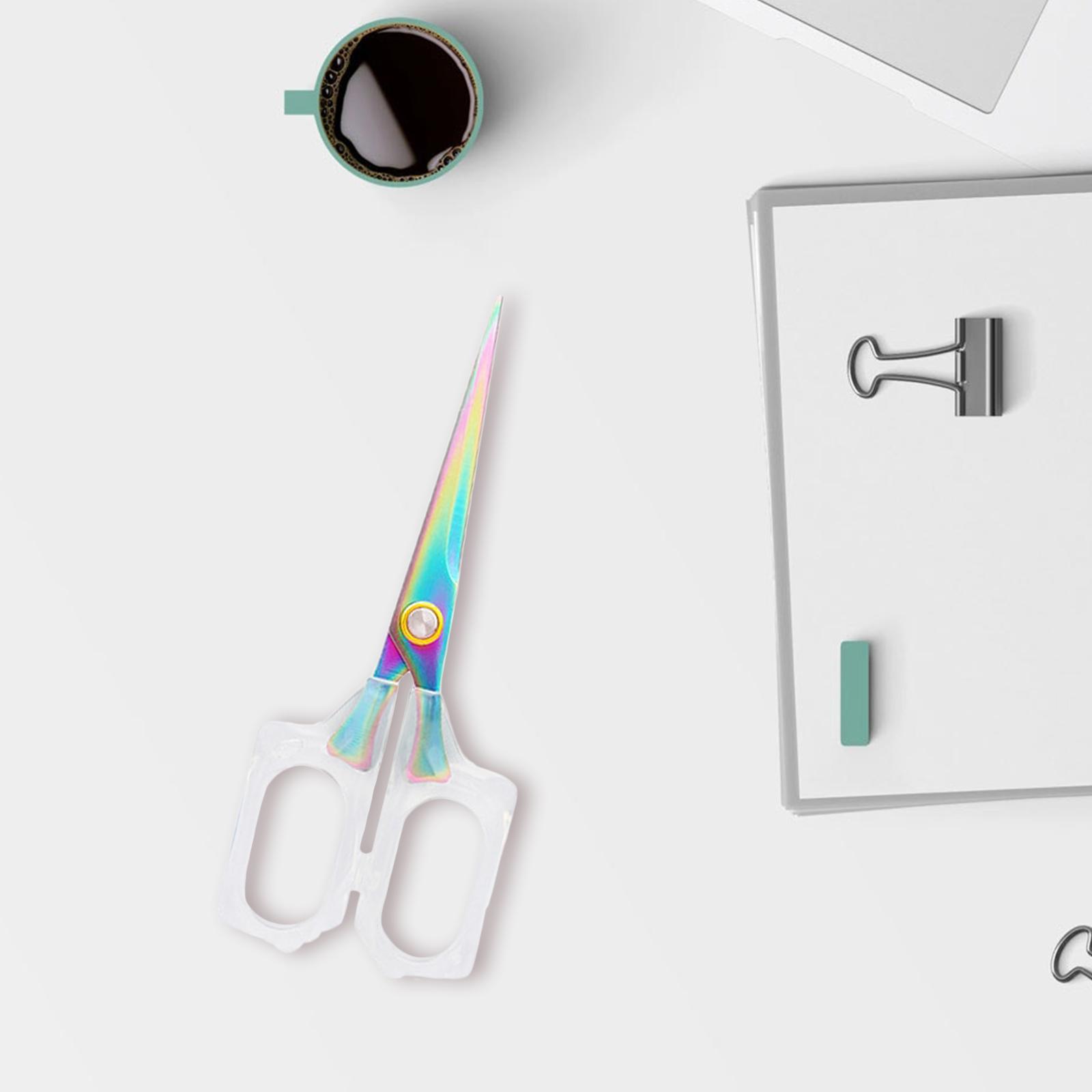 Fashion Office Scissors Household Scissors All Purpose Sewing Scissors Clear Handle Cutter Craft  Office Scissors Multipurpose for Home