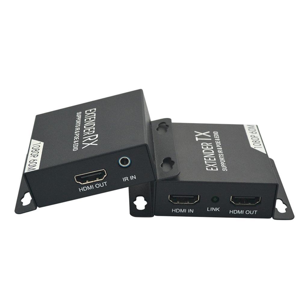 Single Network Cable Extender 60m 1080P Signal Amplifier