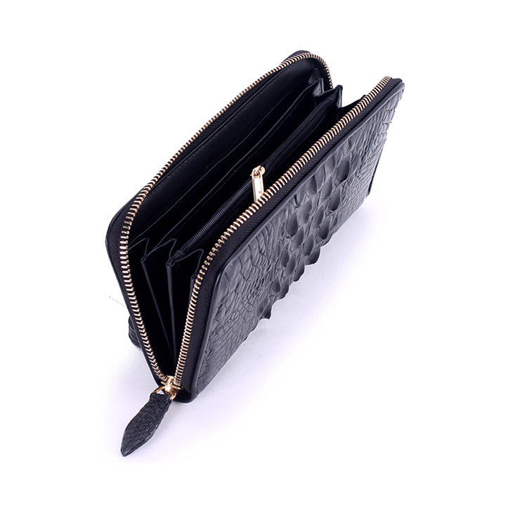 Bóp da cá sấu 1 khóa gai Huy Hoàng nhiều màu HP3237-38-39-40