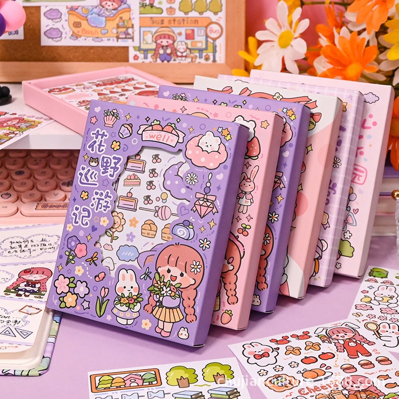 Set 50 Hình Dán Sticker Cute, Hộp Sticker Trang Trí Dễ Thương