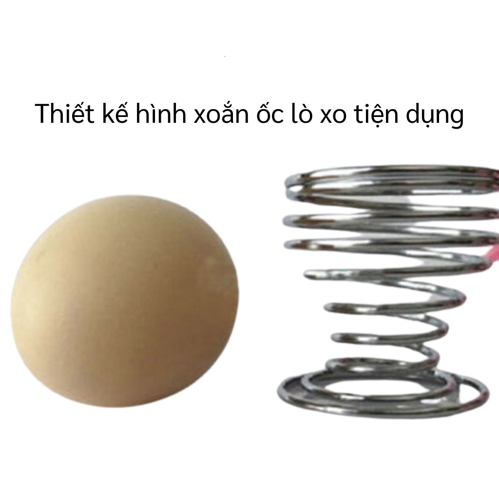 Ly Vòng Xoắn Ăn Trứng Inox Chống Nóng 4x4cm