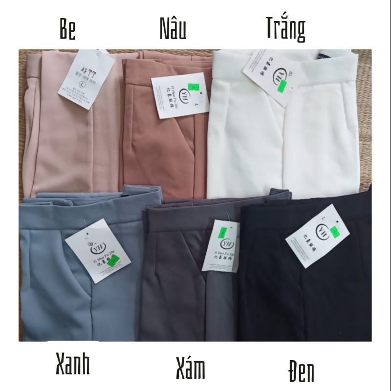 Quần baggy nữ công sở đẹp cúc bọc cao cấp dáng đẹp Hàn Quốc Q166