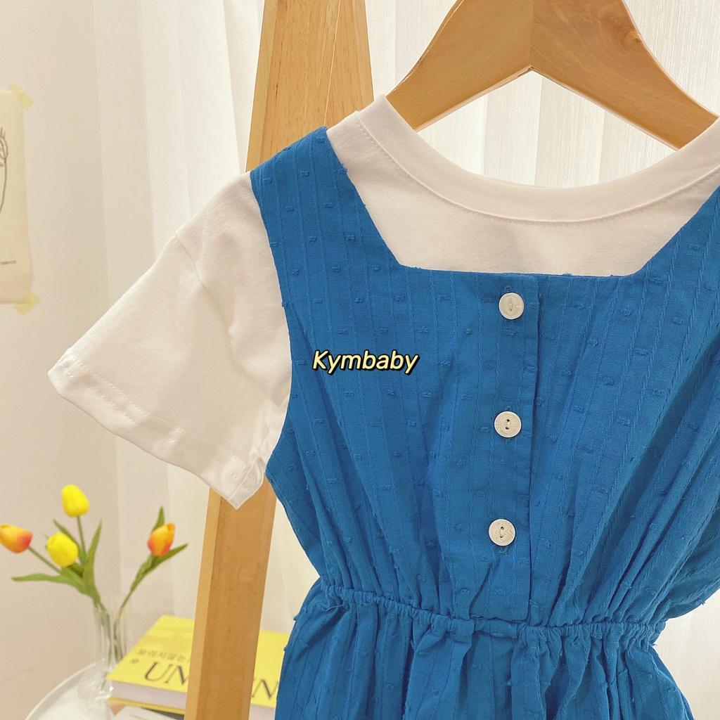 Jumpsuit cổ vuông sành điệu cho bé J676