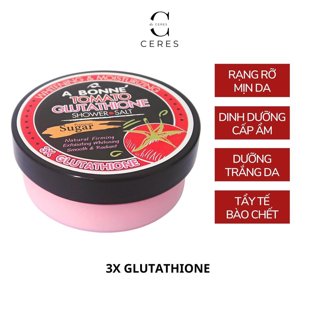 Muối Tắm Cà Chua A Bonne - Tẩy Tế Bào Chết Body Tomato Glutathione Premium Sugar 350g