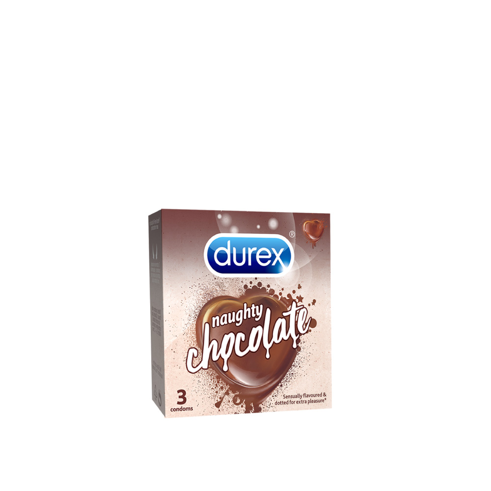 Bao Cao Su Durex Naughty Chocolate (Hộp 3 Cái)