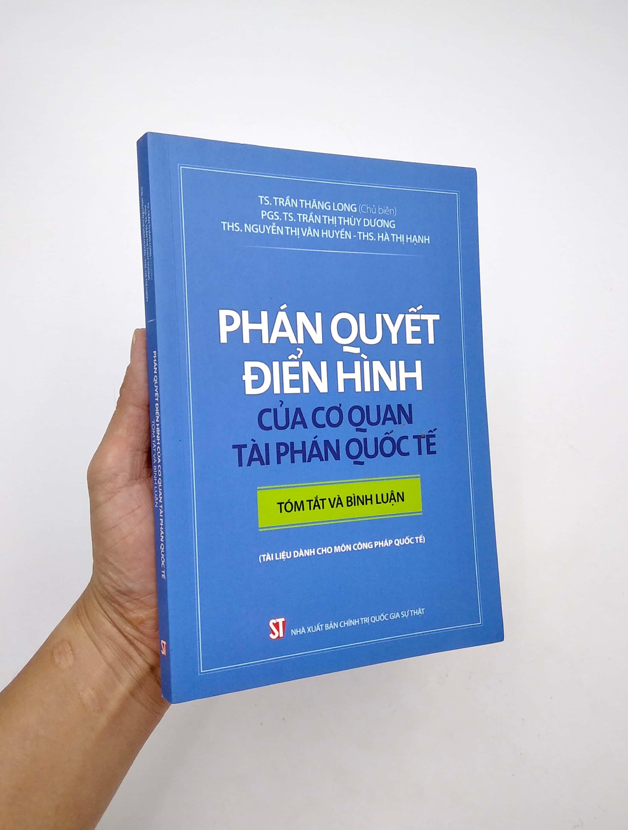 Phán Quyết Điển Hình Của Cơ Quan Tài Phán Quốc Tế - Tóm Tắt Và Bình Luận