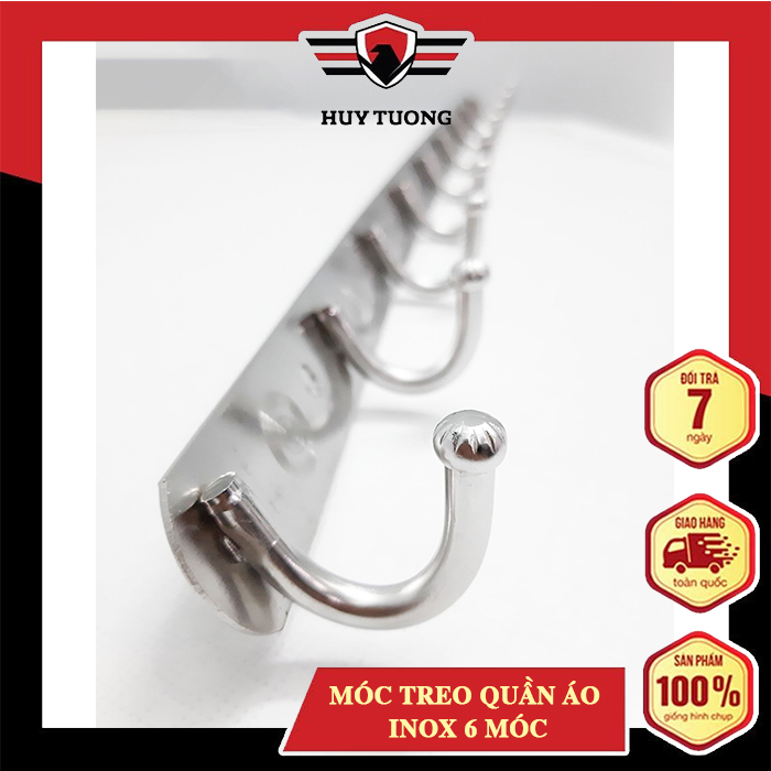 Móc treo quần áo inox 6 mấu đến 10 mấu cao cấp ( không rỉ sét )