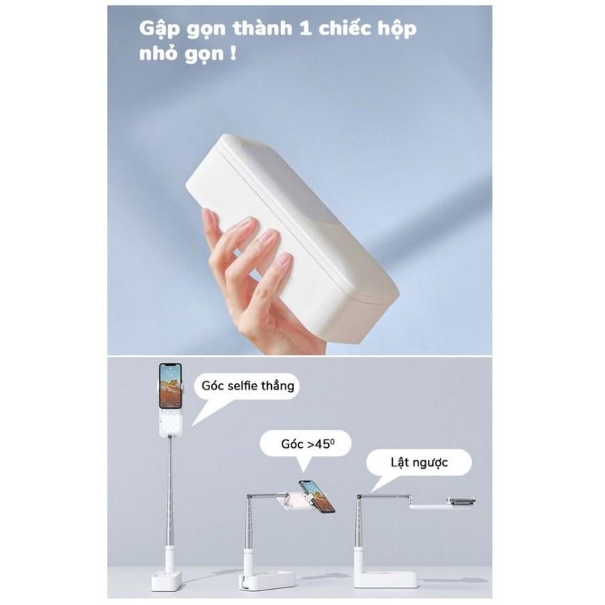 Gậy livestream Thông Minh 10.000mAH - Gậy tự sướng Universal White