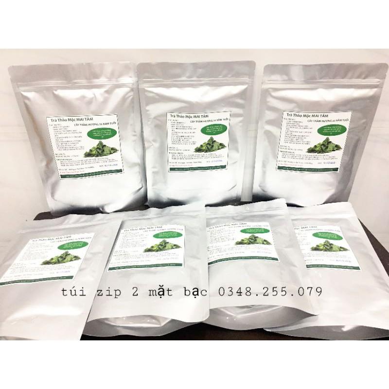 1KG Túi Zip bạc - Túi zip 2 mặt bạc - túi đựng thực phẩm khô, nước - size