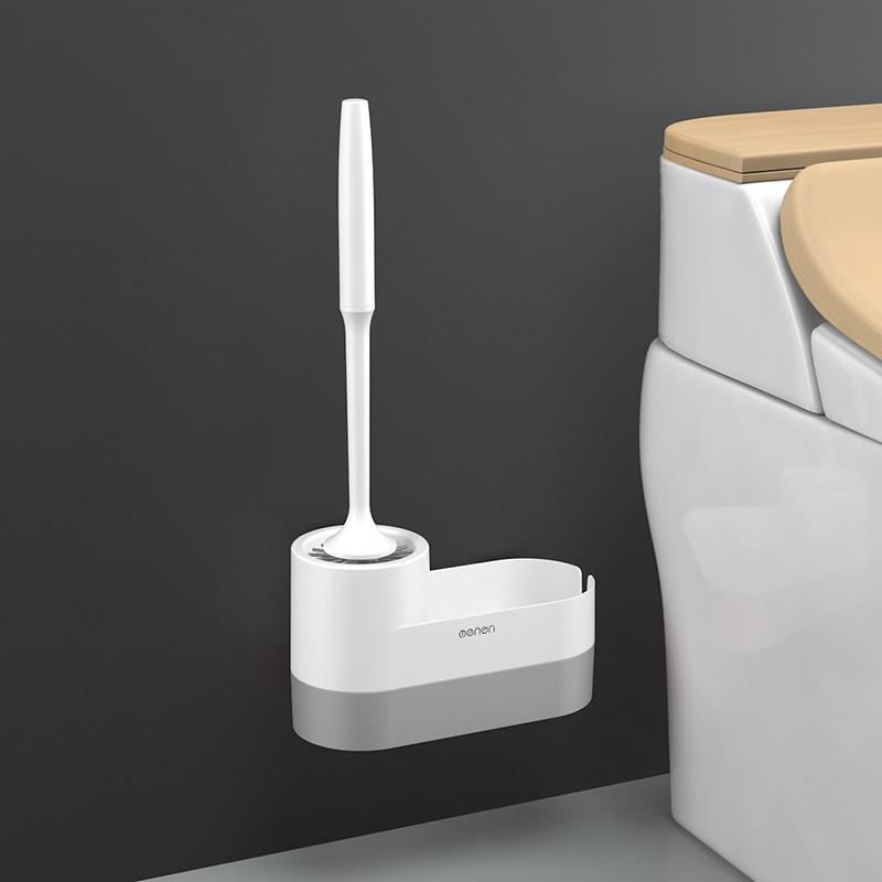 Kệ Nhà Vệ Sinh Cọ Bồn Cầu Toilet OENON Treo Dụng Cụ Cọ Rửa Nhà Tắm Có Giá Để Đồ Dán Tường