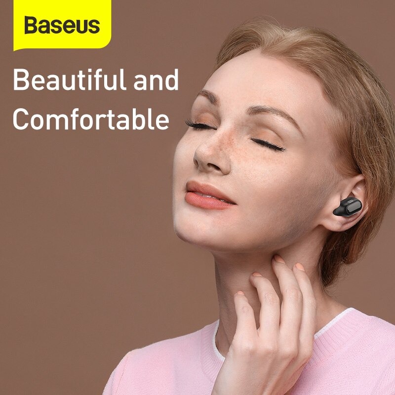 Tai Nghe Nhét Tai Không Dây Baseus Wm01 Plus Bluetooth 5.0 Stereo Mini (Enock True Wireless Earphones) - Hàng Chính Hãng