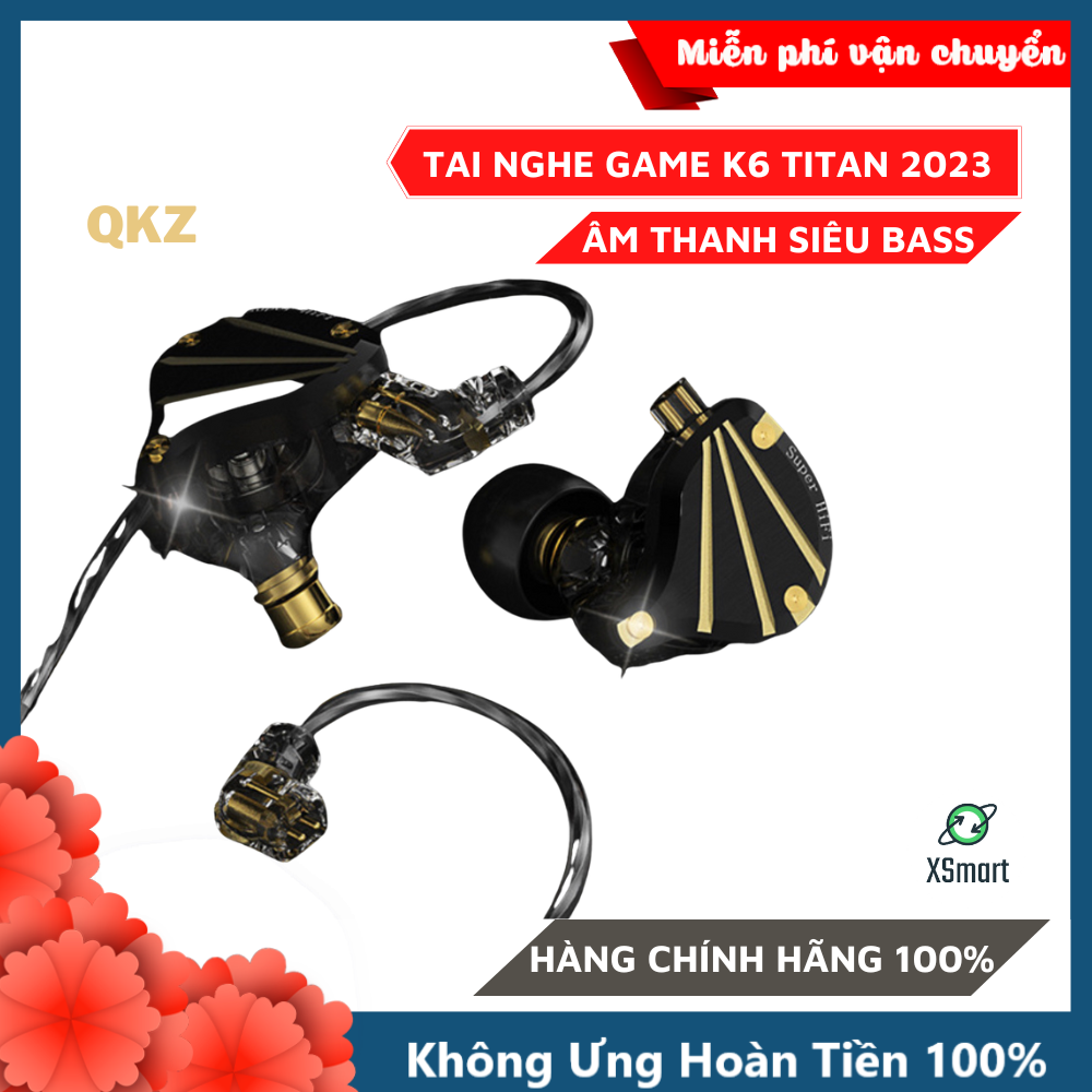 Tai Nghe Gaming Kim Loại Cao Cấp K6 Titan Pro Có Dây, Âm Bass Cực Êm, Âm Thanh Hifi Cực Chất, Nghe Nhạc - Chơi Game Đỉnh Cao -Hàng Chính Hãng