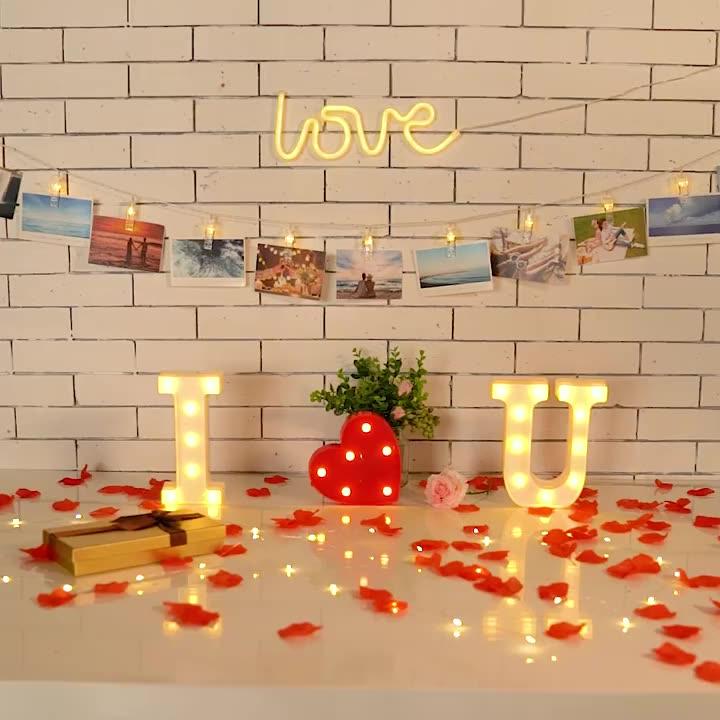 ĐÈN LED, ĐÈN CHỮ, ĐÈN CHỮ LOVE, ĐÈN 4 CHỮ HPBD, MARRY ME, TRÁI TIM