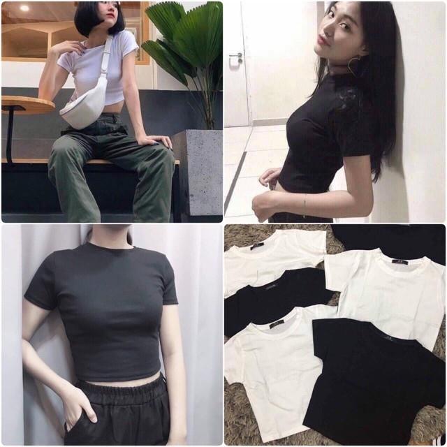 Áo croptop body trơn