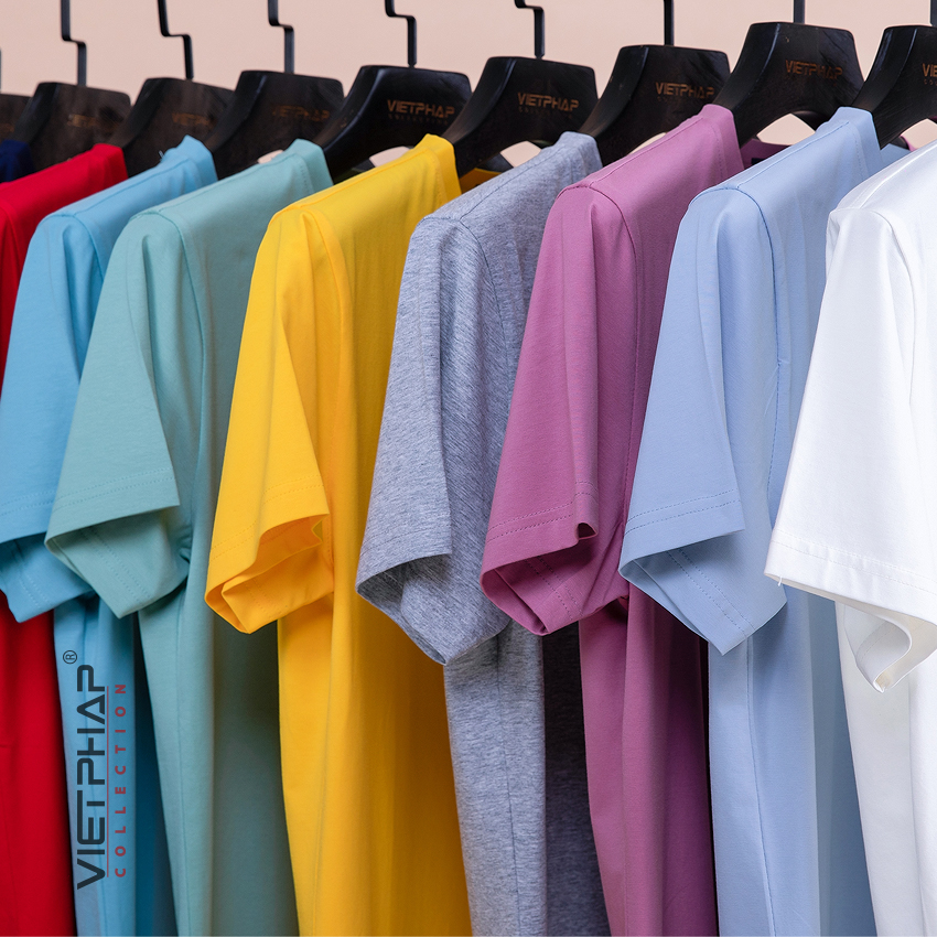 Áo Thun T-shirt Nam Cao Cấp VIỆT PHÁP/ Form Body - Chất liệu Cotton co giãn 4 chiều, thấm hút mồ hôi tốt 1501