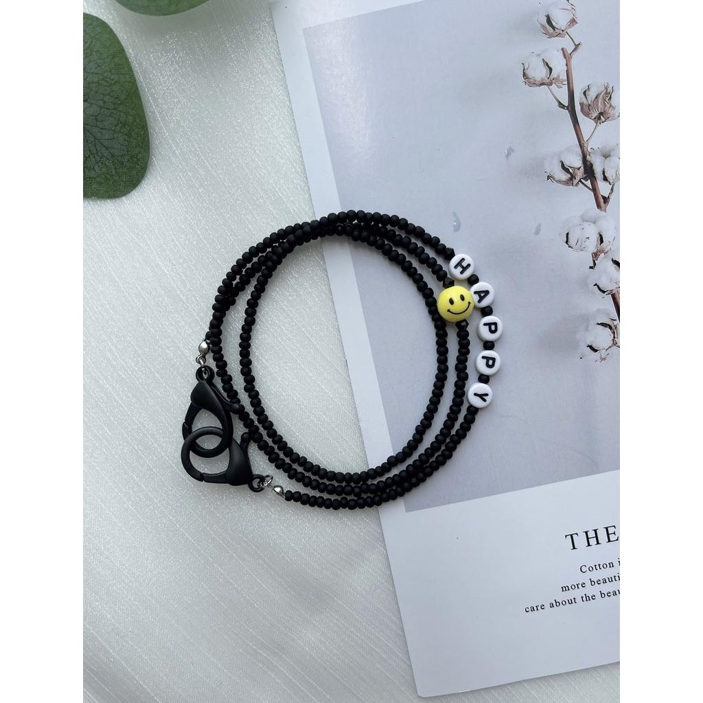 Dây đeo khẩu trang đa năng handmade Tiệm Nhà Pony Custom black PN034 ( theo yêu cầu)