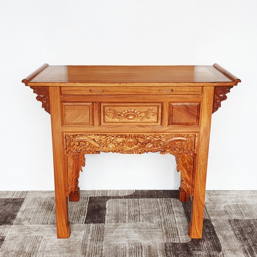 Bàn Cúng 1 Tầng Gõ Đỏ Cao Cấp , Bàn thờ 1 tầng, Bàn thờ gia tiên