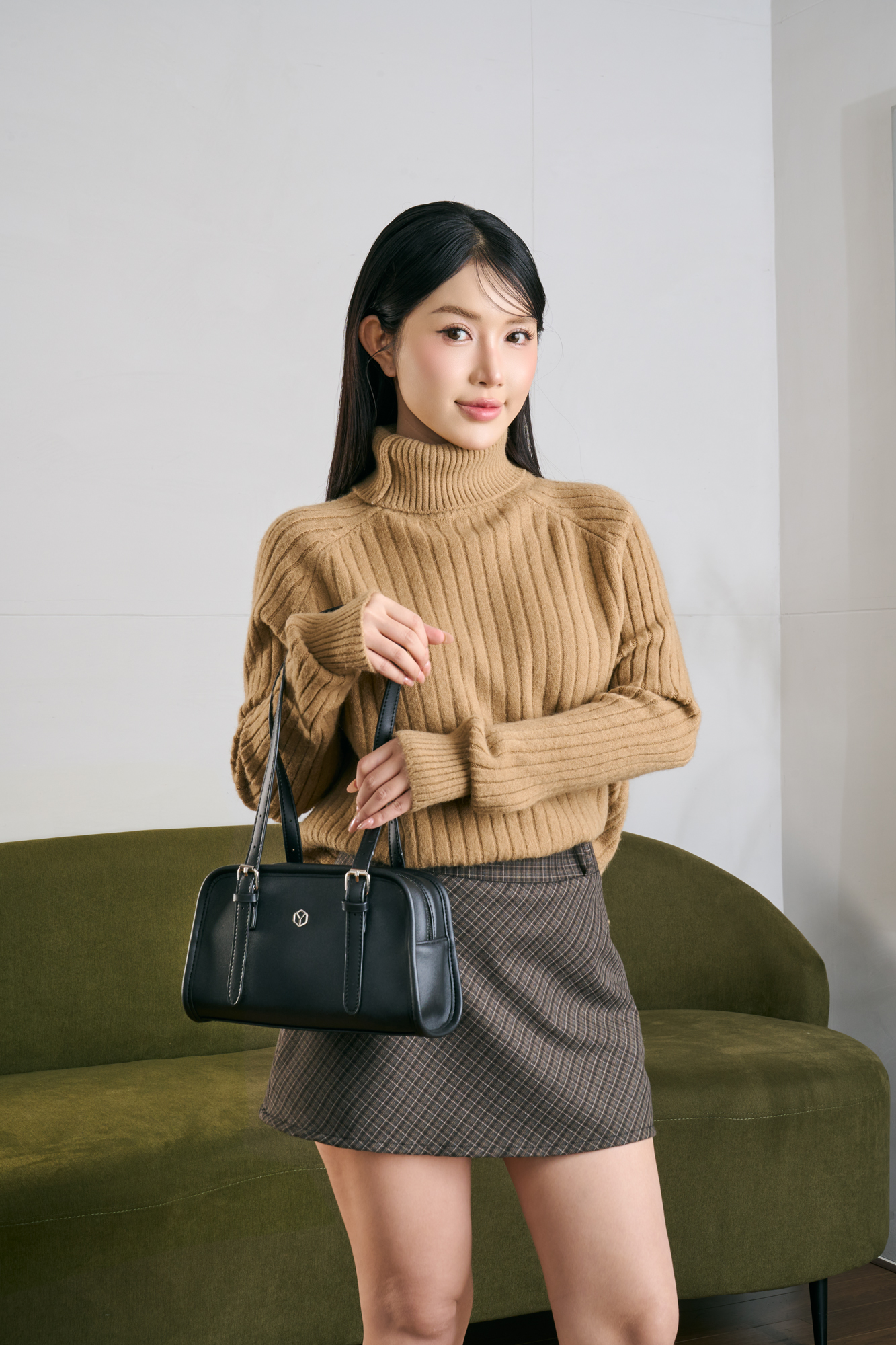 Túi Yuumy ( Thời trang nữ túi tote dáng hộp size 25- Túi xách da Seasand YTX72 )