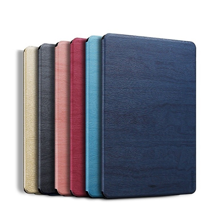 Bao da vân gỗ cao cấp - Smart cover dành cho iPad mini 4 - tương thích với dòng máy A1538, A1550